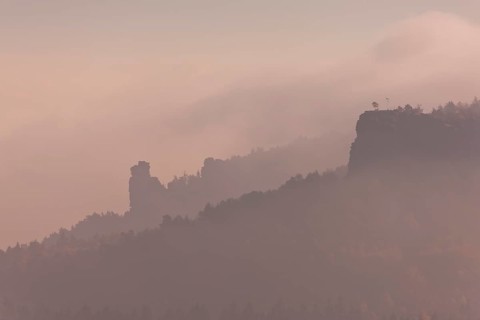Morning at Gohrisch in Saxon Switzerland