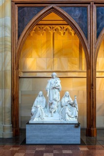 Interior photograph, Friedrichswerder Church, permanent exhibition 19th century Sculpture, Berlin,