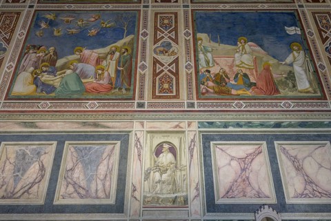 Scrovegni Chapel or Arena Chapel with frescoes by Giotto di Bondone, Padua, Province of Padua,