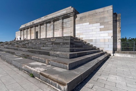Zeppelin Main Stand, at the former National Socialist parade ground on the Nazi Party Rally