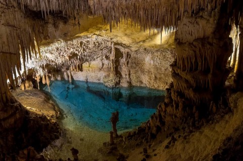 Caves of Drach, Coves del Drac, Porto Christo, Majorca, Balearic Islands, Spain, Mediterranean Sea,