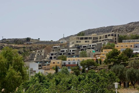 Rhodes Island, Lindos, Lindos is a town on the Greek island of Rhodes. Its landmark is the