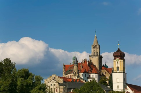 Hohenzollern Palace Sigmaringen, former princely residence and administrative seat of the Princes
