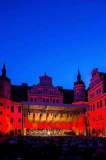 Dresden Music Festival in the large courtyard of the Dresden Residence Palace, Feuersnot, by