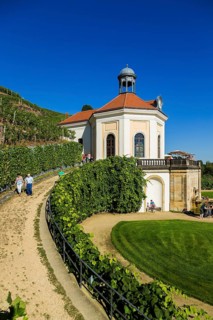 Wackerbarth Castle or Wackerbarths Ruh is a Baroque castle surrounded by vineyards in the