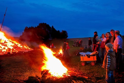 Witches' bonfire in Steina