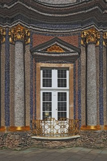 Detail on the Temple of the Sun in the Hermitage in Bayreuth, Upper Franconia, Bavaria, Germany,