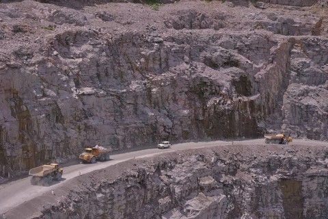 "Koidu 1" diamond mine, part of diamond company Koidu Ltd., Koidu Kimberlite Project, Koidu,