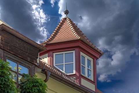 Historic Tower Notch, Geiersberg 23, Nuremberg, Middle Franconia, Bavaria, Germany, Europe
