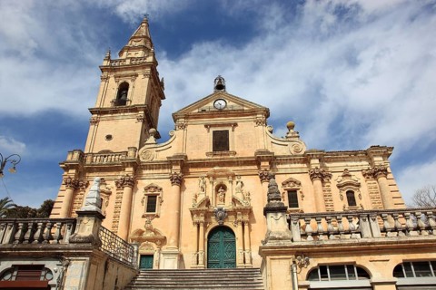 Ragusa, Ragusa Superiore district, Cathedral of San Giovanni Battista in the Upper Town, Sicily,