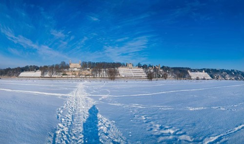 Elbe castles in winter
