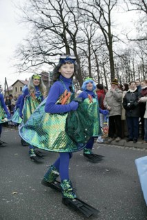 Saxony's biggest carnival party in Radeburg. Since 1957, the big parade of over 65 floats has been