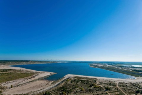 Bergheider See, recultivation of the former Klettwitz-Nord open-cast mine