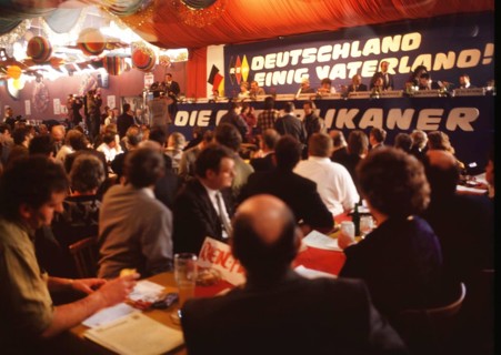 DEU, Germany: The historical slides from the times 80-90s events and persons from politics,