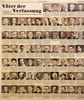 Fathers of the Constitution, Portraits and Comments of the 65 Members of the Parliamentary Council,