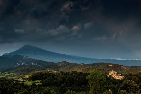 Thunderstorm, Mont Ventoux, Dentelles de Montmirail, Département Vaucluse, Provence,