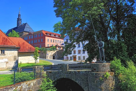 Himmelkron Monastery, monastery mill and former malt house, Kulmbach district, Upper Franconia,