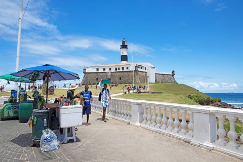 Faro da Barra Lighthouse, Salvador, State of Bahia, Brazil, South America