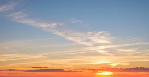 Beautiful dramatic scenic sunset sky background