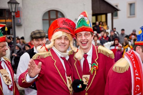 The ski and ice carnival in Geising is one of the highlights of the winter season in the Ore