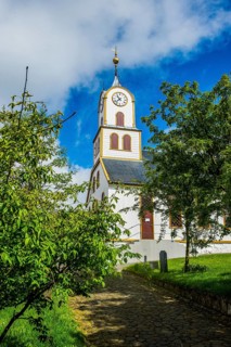 Torshavn cathedral, Torshavn, capital of Faroe islands, Streymoy, Denmark, Europe