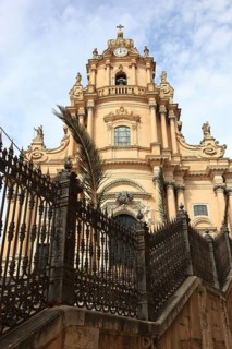 Old Town of Ragusa, the Collegiate Church of San Giorgio or Cathedral of Saint George in the late