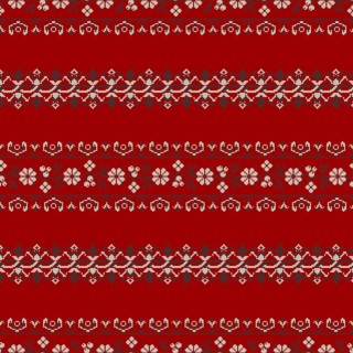 Traditional Polish embroidery vector pattern