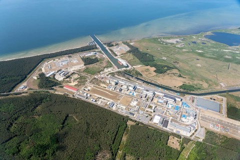 Harbour, Lubmin, Greifswald Bodden, Baltic Sea, industrial harbour, Freesendorf nuclear power plant