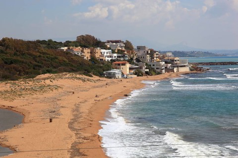 Sandy beach beach near Selinunte, Sicily, Italy, Sicily, Italy, Europe
