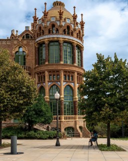 Historic hospital complex of the Hospital de la Santa Creu i Sant Pau, Barcelona, Catalonia, Spain,