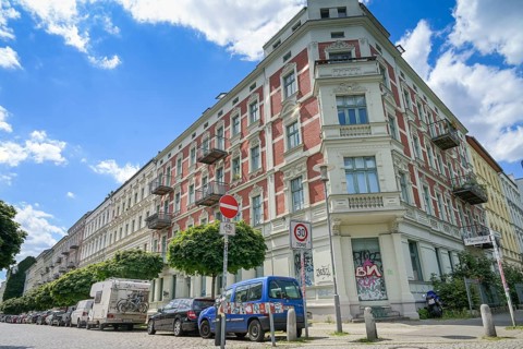 Old buildings, Pfarrstraße, Kaskelkiez, Victoriastadt, Lichtenberg, Berlin, Germany, Europe
