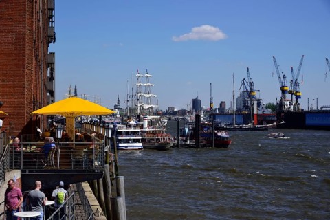 Europe, Germany, Hamburg, Elbe, Harbour Birthday, St. Pauli, View to the Elbe Philharmonic Hall,