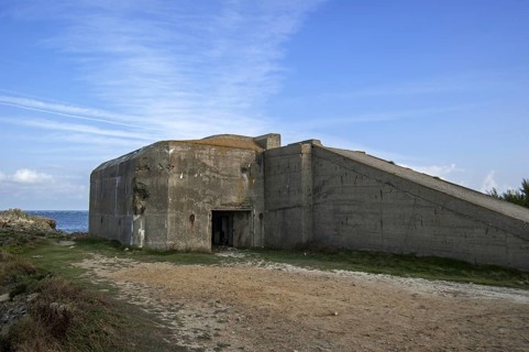 Special Construction (SK) searchlight bunker at the Cap de La Hague, Cotentin peninsula, Lower