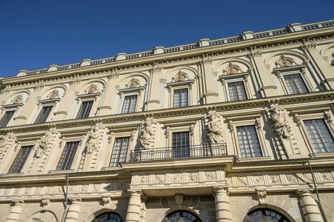West façade, Royal Palace, Kungliga slottet, Stockholm, Sweden, Europe