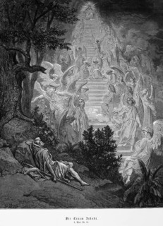 Bible, dream of Jacob, Genesis, 28, 11, Moses, Old Testament, Genesis, ladder between heaven and
