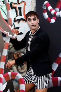 Julian David at the opening of the Tim Burton exhibition at the Radsetzerei on the RAW site in