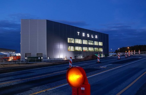 Battery factory at the Tesla plant, Grünheide, 13.01.2023
