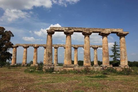 Metaponto, Metaponte, Doric hera temple, Tavole Palatine, Basilicata, Italy, Europe