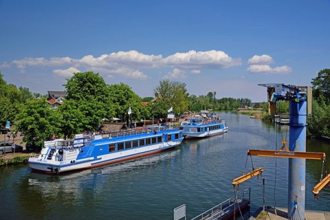 Europe, Germany, Mecklenburg-Western Pomerania, Plau am See, Lake Plau, Elde-Müritz waterway,