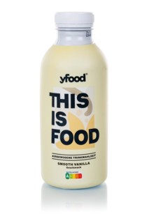 Yfood This is Food Smooth Vanilla flavour drinkable meal cropped against a white background