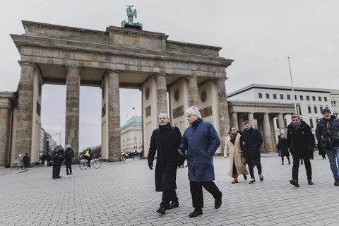 (L-R) Felix Klein, Federal Government Commissioner for Jewish Life in Germany and the Fight against