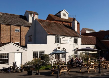 Plough and sail pub, Snape Maltings, Suffolk, England, UK