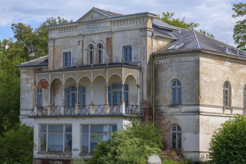 Villa on the beach of Heilgendamm, built around 1900, not yet restored, Heiligendamm,
