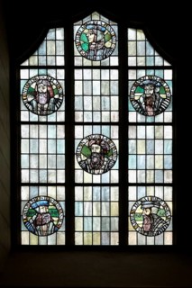 All Saint Church or Castle Church, Stained glass window, Luther City Wittenberg, Saxony Anhalt,