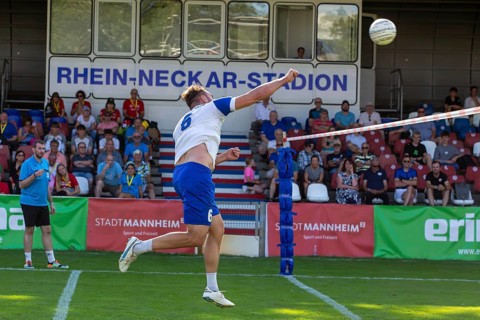 Fistball: TSV Pfungstadt against TV Käfertal (IFA 2024 Fistball World Tour Finals Mannheim,