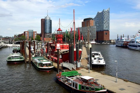 Europe, Germany, Hamburg, Elbe, HafenCity, Kehrwiederspitze, Columbus Haus, Hanseatic Trade Centre