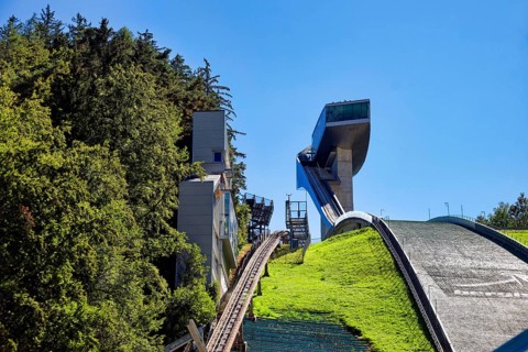 Bergiselschanze, ski jump at Bergisel, Innsbruck, Tyrol, Austria, Europe