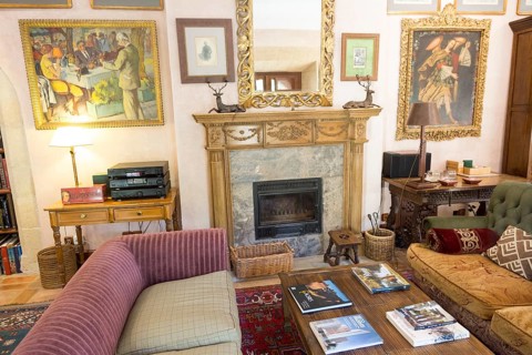 Interior of Palacio Chaves Hotel, historic medieval town of Trujillo, Caceres province,