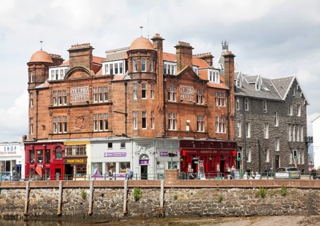 Columba Hotel on North Pier in Oban, Argyll and Bute, Scotland, United Kingdom, Europe