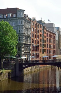 Europe, Germany, Hamburg, City, Neustadt, Herrengrabenfleet, historical ensemble of office